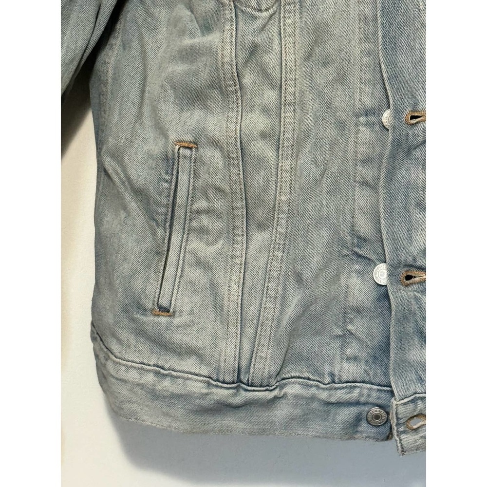 Levi Strauss Collared Button Down Denim Jacket Blue  Size Large - Picture 4 of 16